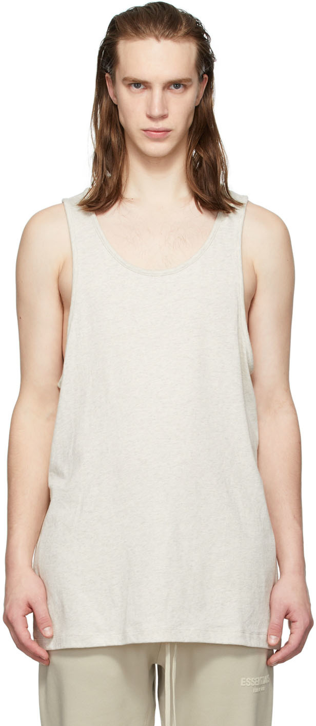 SSENSE Men Clothing Tops Tank Tops Three-Pack Off-White Jersey Tank Tops 