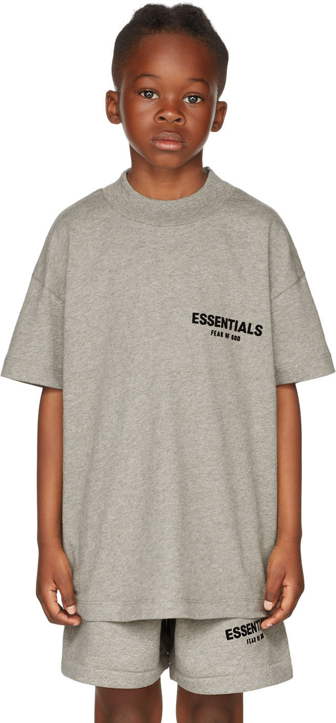 Kids Gray Graphic Logo T-Shirt Ssense Abbigliamento Top e t-shirt T-shirt T-shirt a maniche corte 