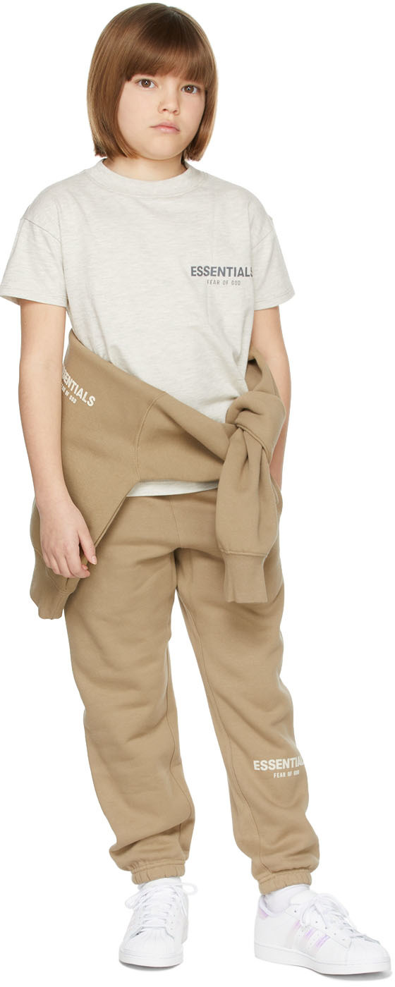 Kids Tan Fleece Lounge Pants