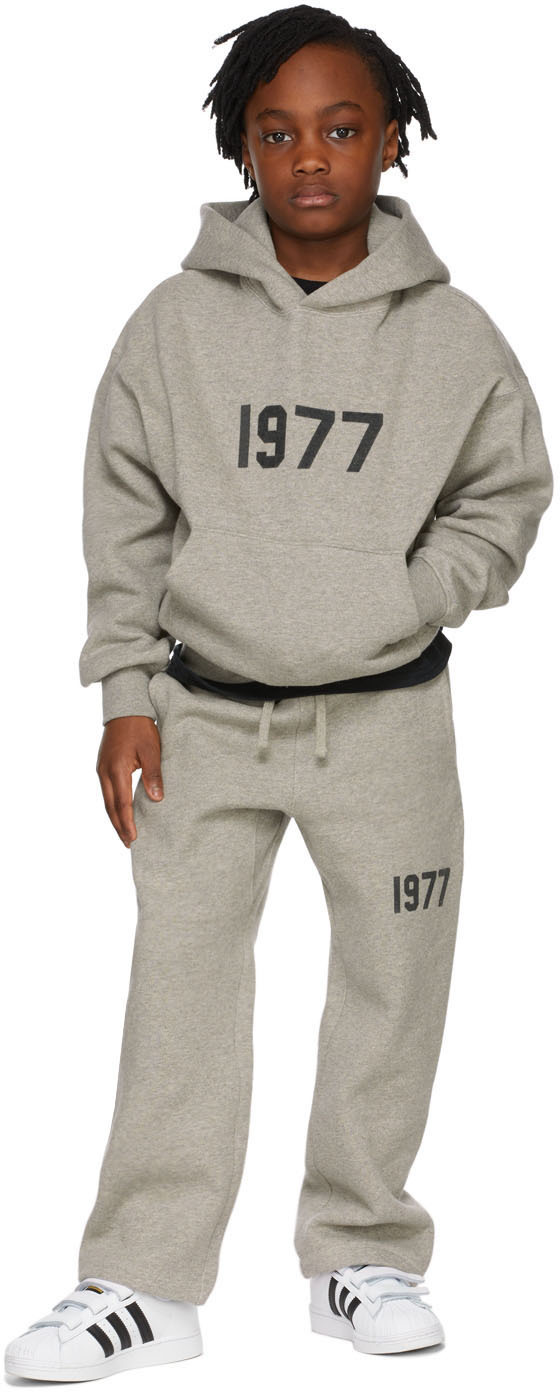 Kids Grey '1977' Relaxed Lounge Pants