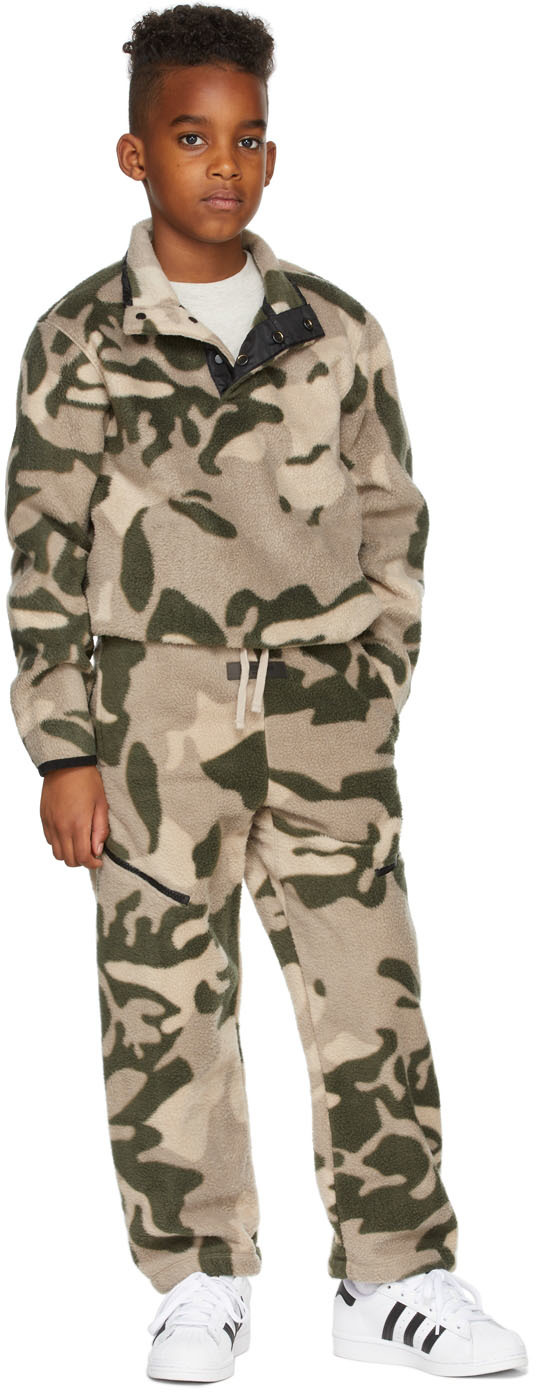 Kids Beige Camo Sweatshirt