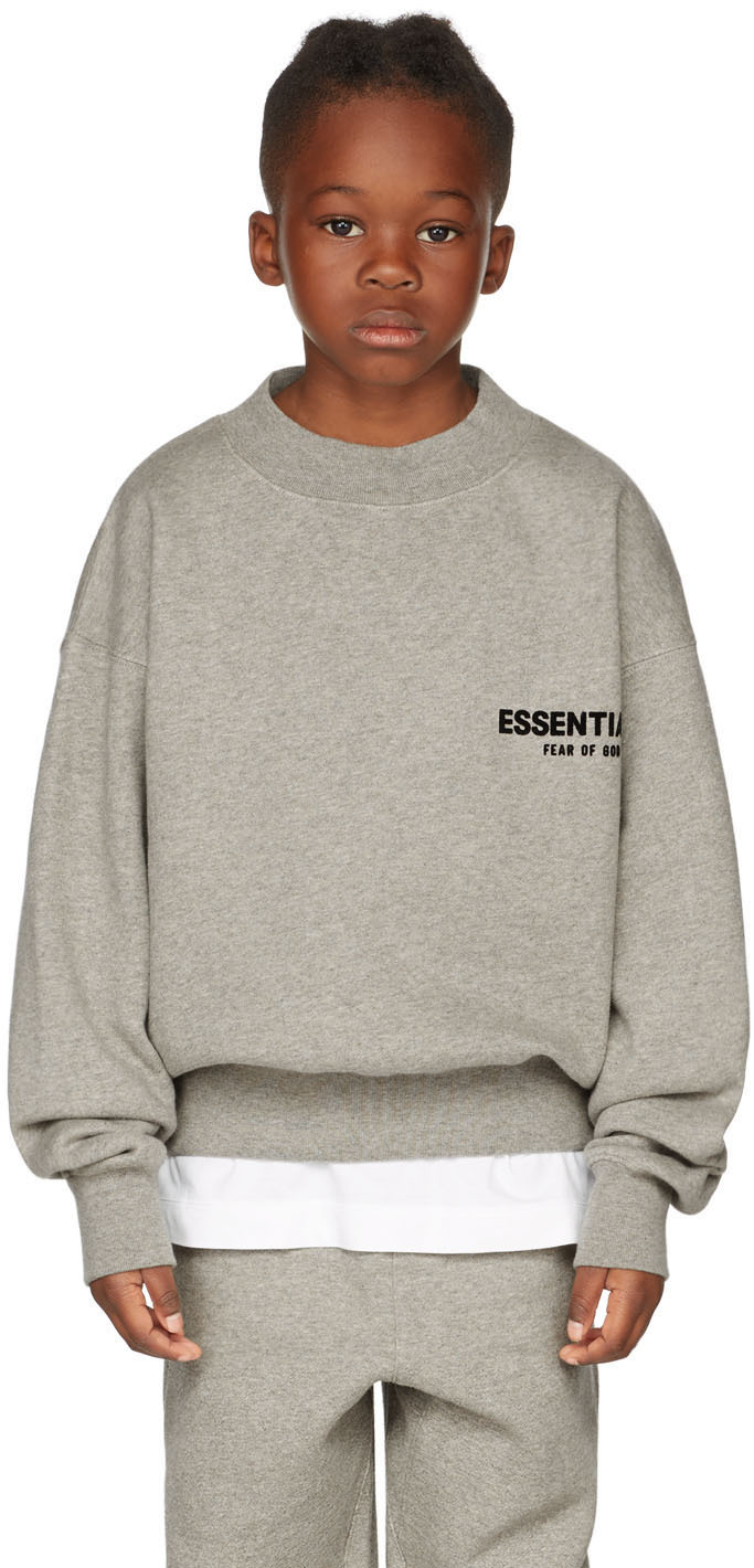 Essentials Kids Gray Logo Sweatshirt Essentials