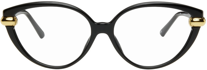 LINDA FARROW Black Palm Optical Glasses