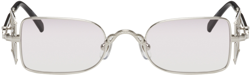 SSENSE Exclusive Silver 10611H Sunglasses