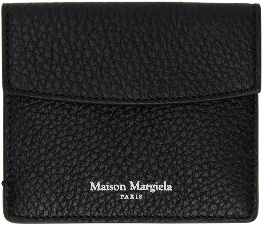 - Save 8% Blue Maison Margiela Navy Leather Wallet in Black Womens Wallets and cardholders Maison Margiela Wallets and cardholders 