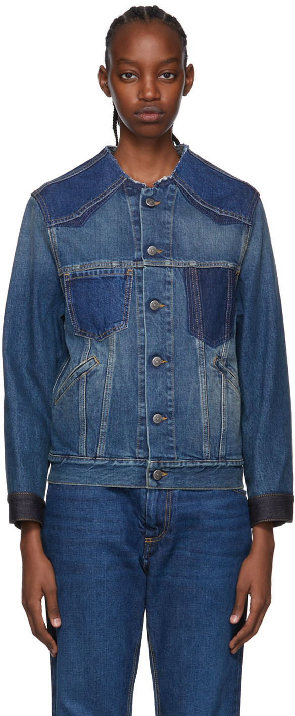 Blue Maison Margiela Synthetic Memory Of Technical Twill Jacket in Blue Navy Black - Save 46% Womens Jackets Maison Margiela Jackets 