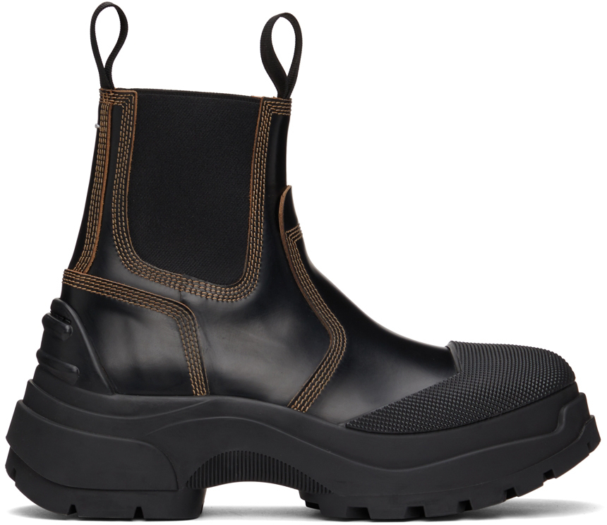 Maison Margiela Men's Leather Zip Ankle Boots - Bergdorf Goodman