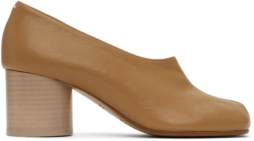 Beige Vintage Soft Tabi Heels