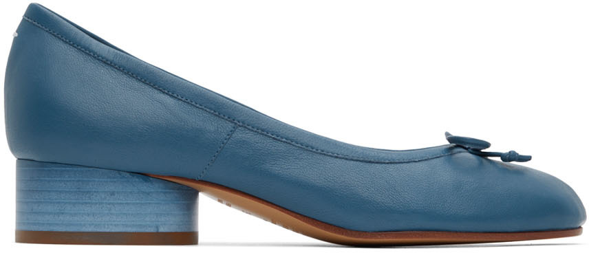 Maison Margiela Navy Tabi Heels In 