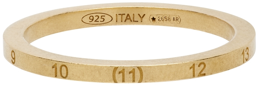 Maison Margiela Gold Mini Numbers Ring