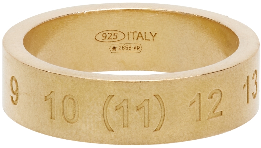 Gold Numbers Ring by Maison Margiela on Sale