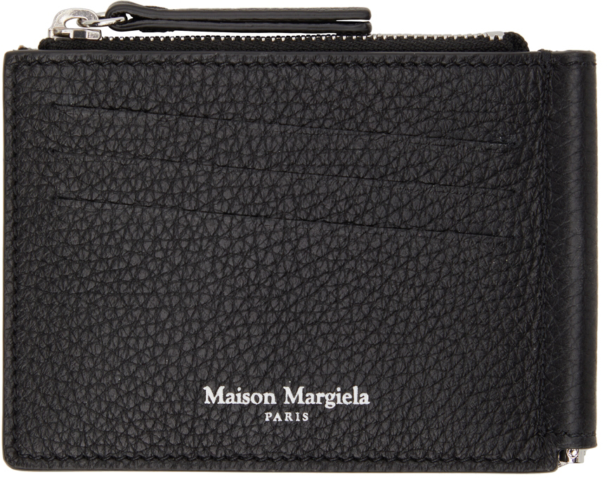 Maison Margiela Black Deerskin Money Clip In T8013 Black