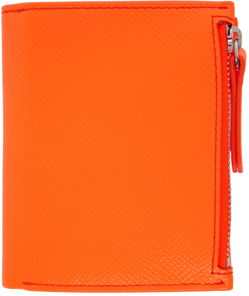 Maison Margiela Orange Leather Bifold Wallet