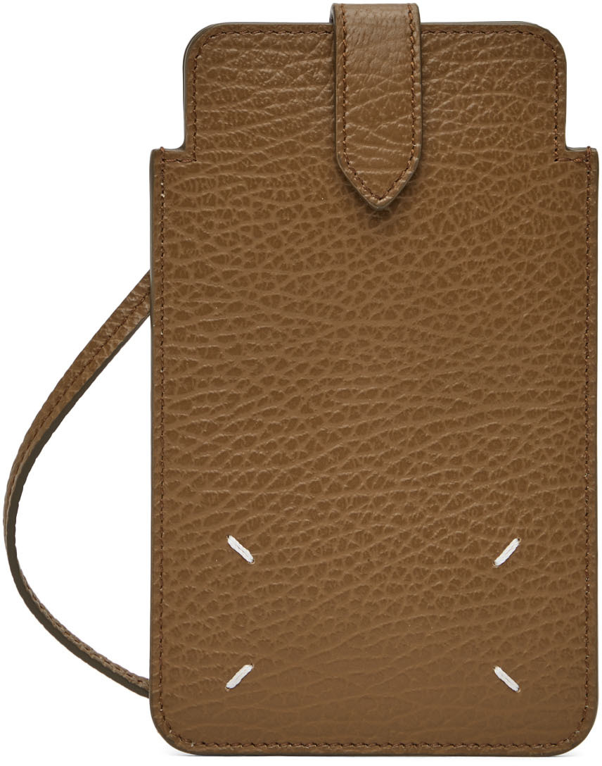 Brown Phone Neck Pouch