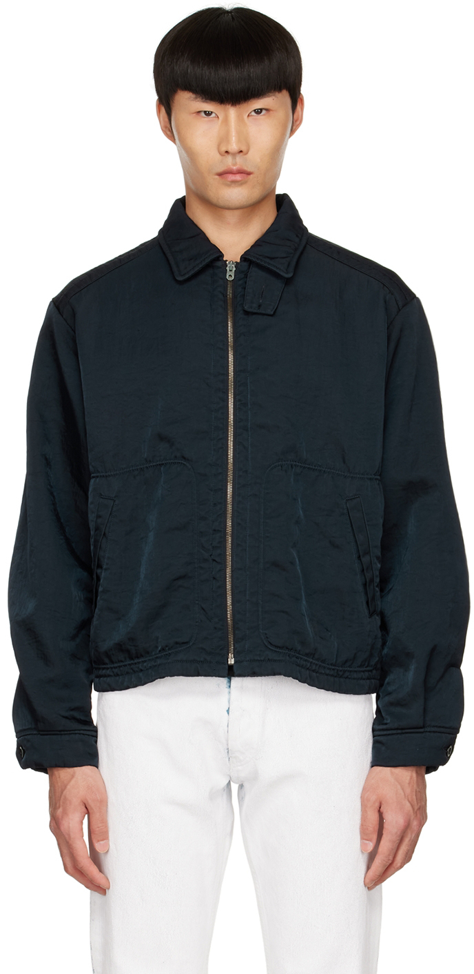 20SS Maison No Collar Jacket NAVY 現品特価品 - educativaosasco.com.br