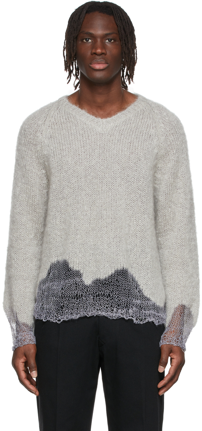 Grey Mohair Sweater by Maison Margiela on Sale