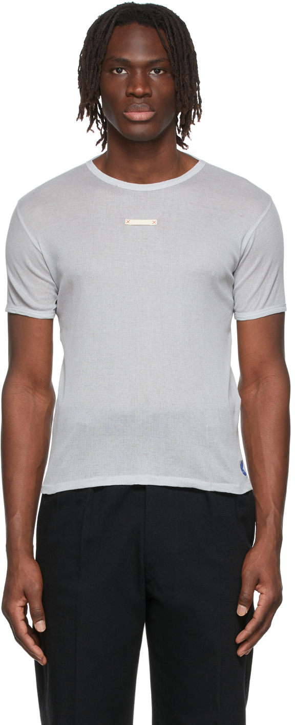 Maison Margiela Grey Rib T-Shirt