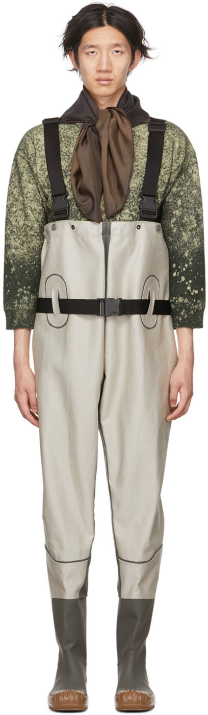 Off-White Leather Waders