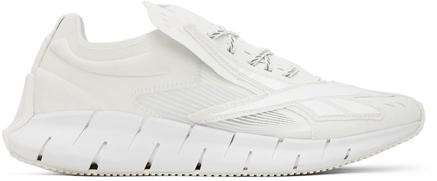 White Reebok Edition Zig 3D Storm Memory Of Sneakers by Maison Margiela ...