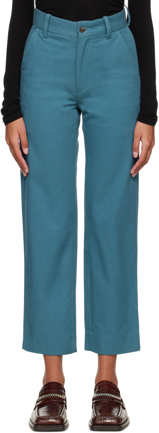 Bode Blue Twill Standard Trousers