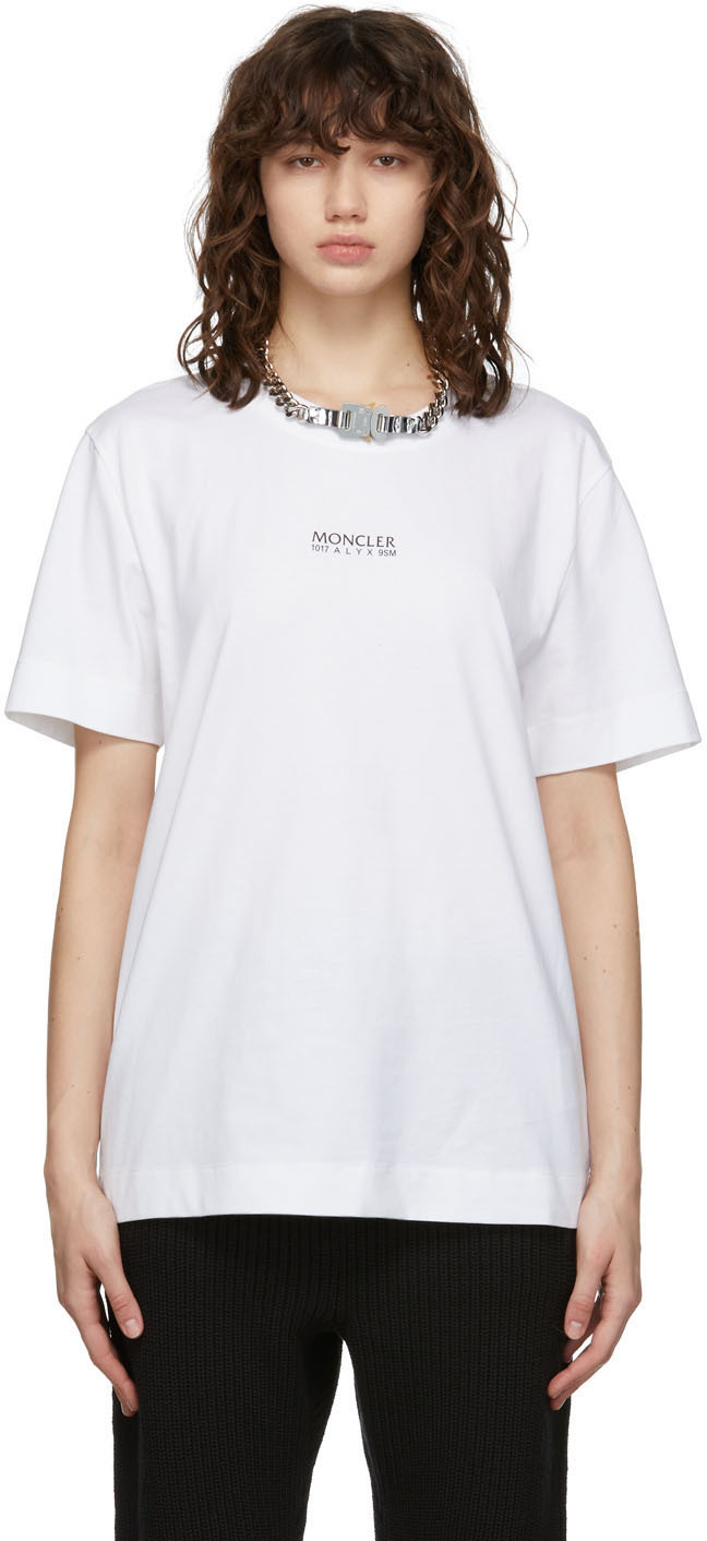 Moncler Genius 6 Moncler 1017 ALYX 9SM White Logo T-Shirt