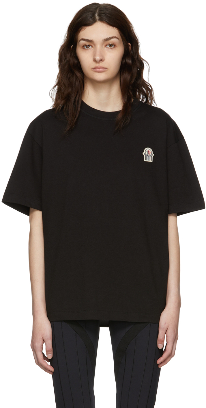 Moncler Genius Moncler Gentle Monster Black Cotton T-shirt In 999 