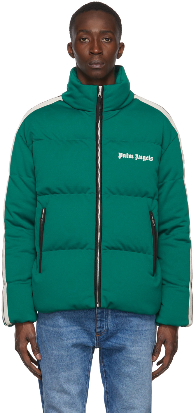 8 Moncler Palm Angels Green Rodman Down Jacket