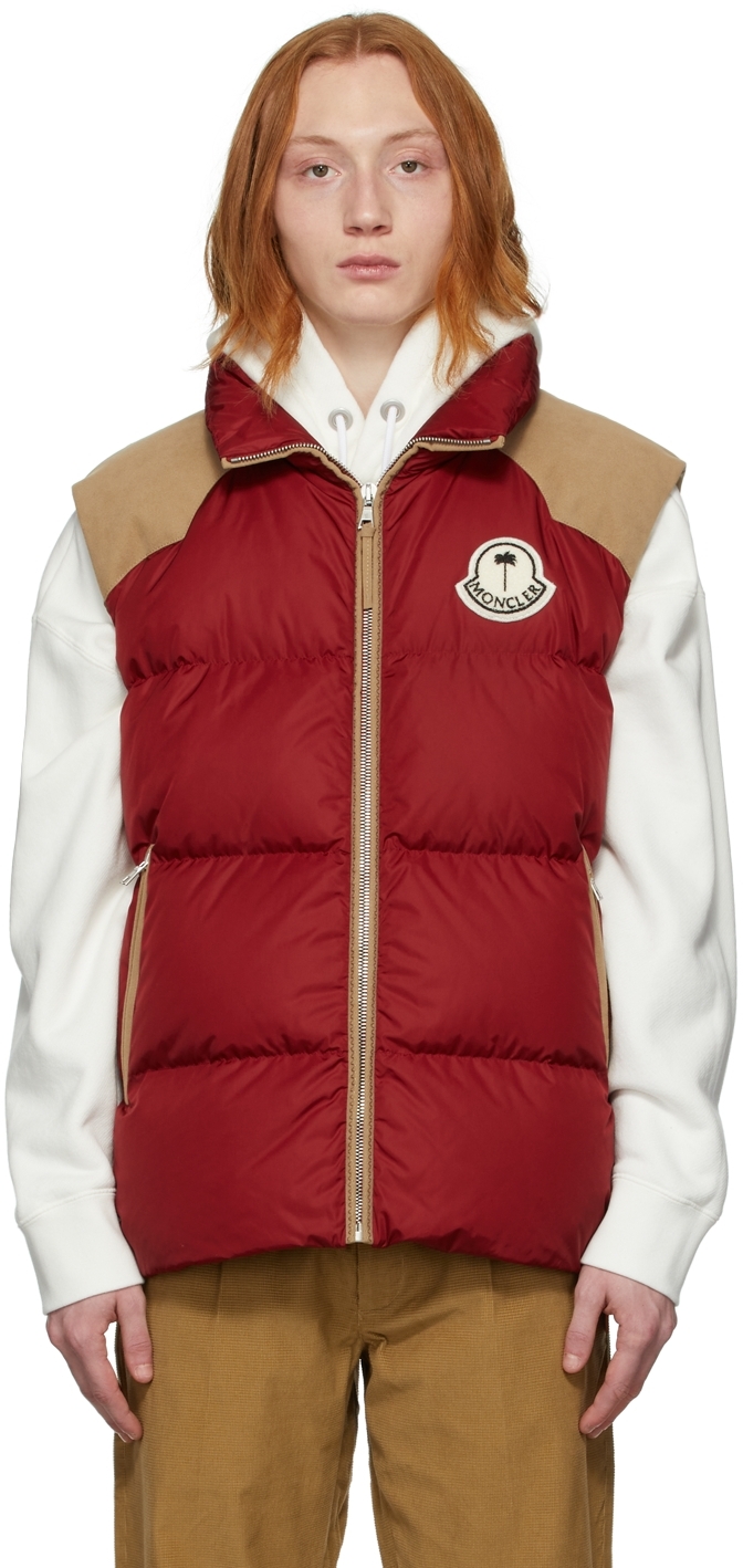 8 Moncler Palm Angels Red Kamakou Vest