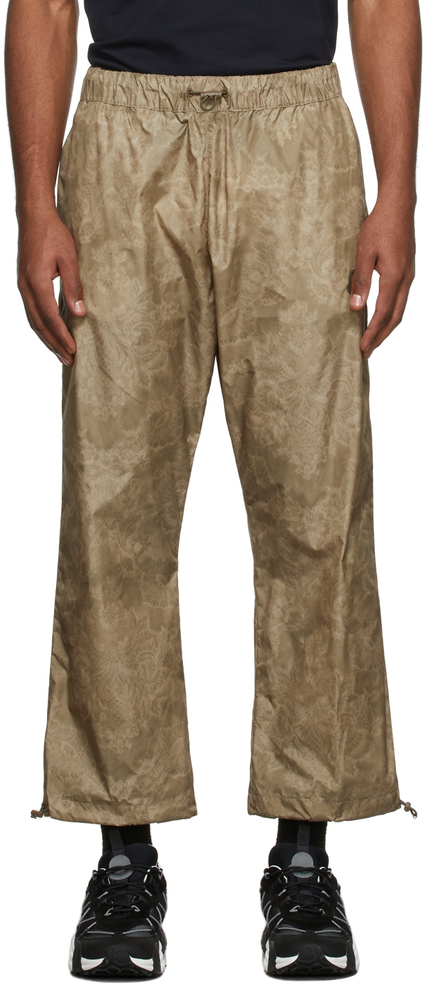 2 Moncler 1952 Khaki Nylon Lounge Pants