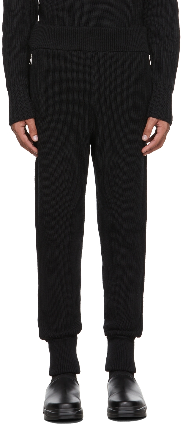 Moncler Genius 6 Moncler 1017 ALYX 9SM Black Rib Knit Lounge Pants