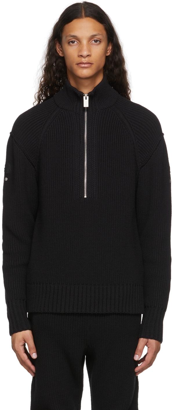 6 Moncler 1017 ALYX 9SM Black Rib Knit Sweater