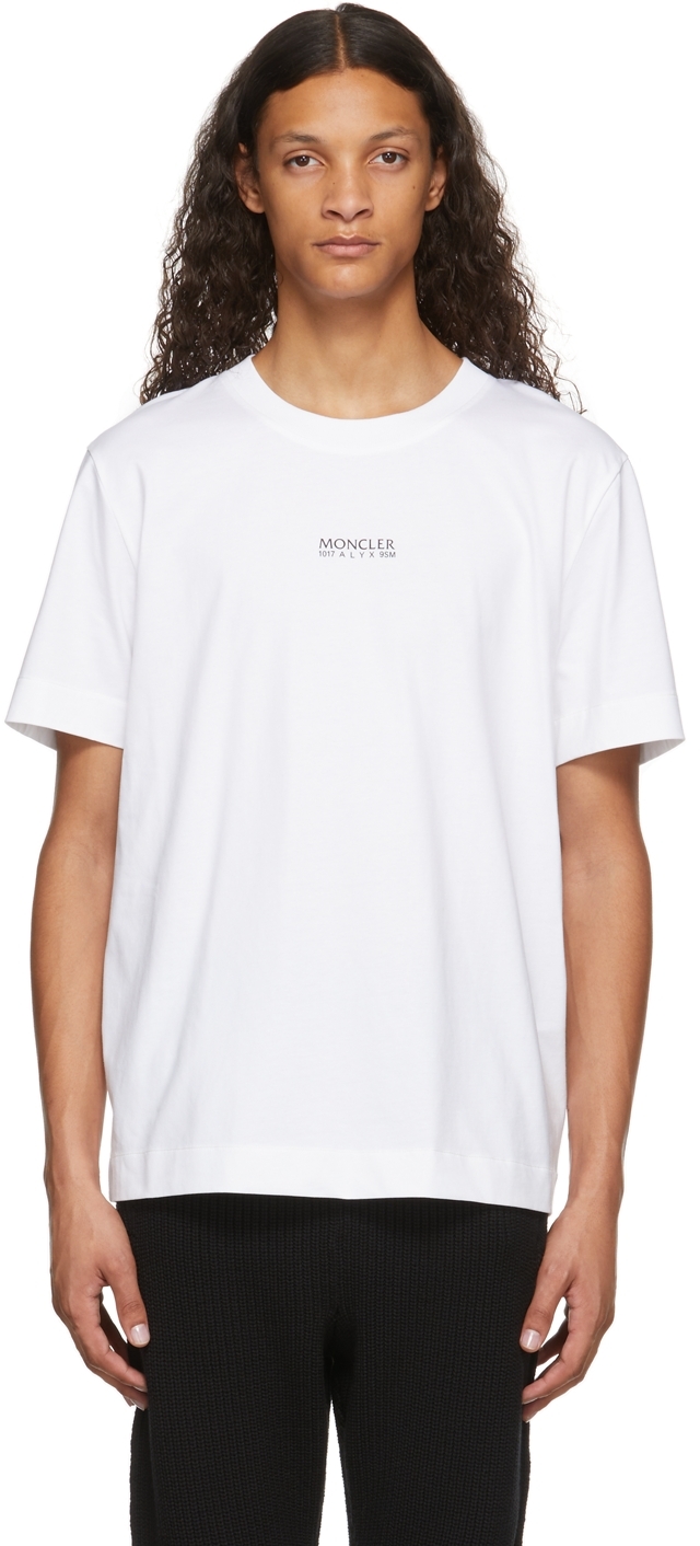 6 Moncler 1017 ALYX 9SM White Logo T-Shirt