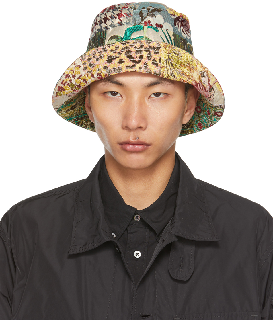 Engineered Garments Multicolor Printed Bucket Hat In Multi Color Poly Ace