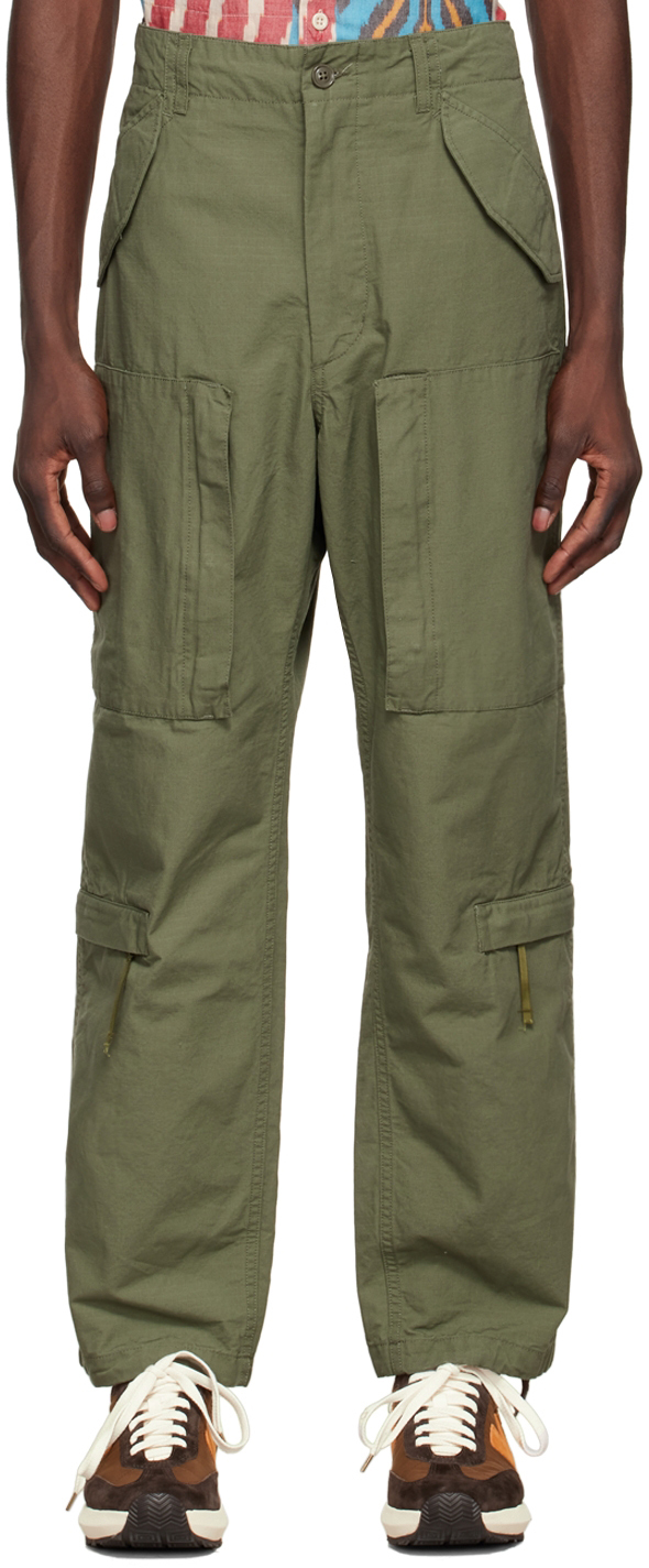 Engineered Garments Green Aircrew Cargo Pants | ModeSens
