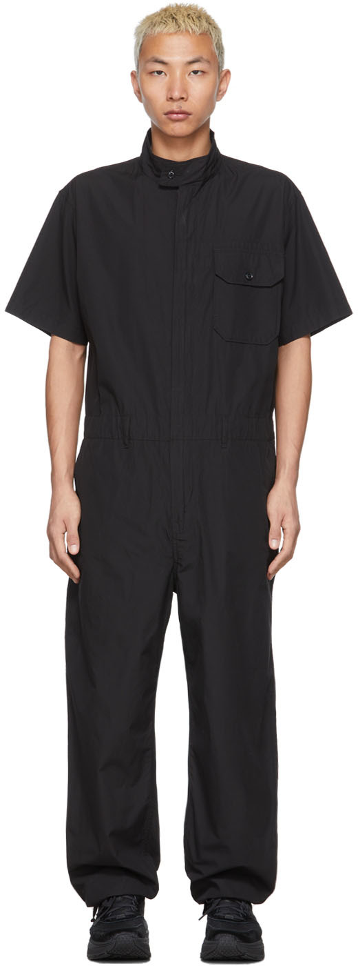 Black 2PLY Broadcloth Jumpsuit