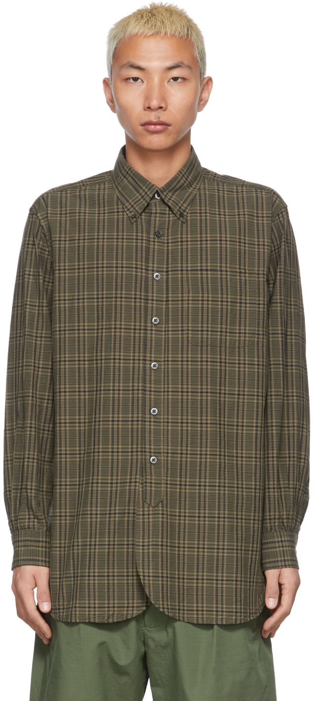 Engineered Garments: Green Madras Check Shirt | SSENSE