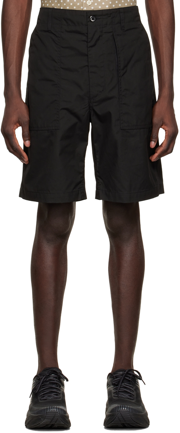 Ssense Uomo Abbigliamento Pantaloni e jeans Shorts Pantaloncini Black Recycled Polyester Shorts 