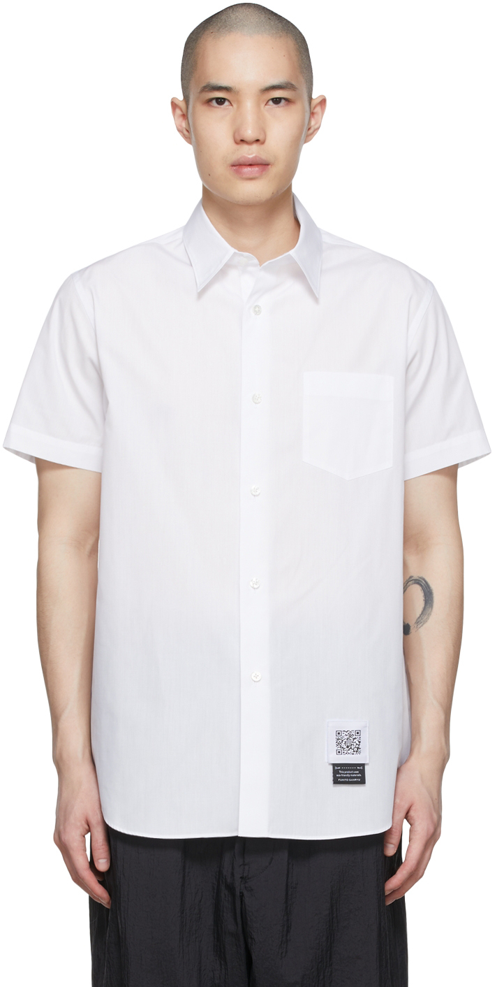 Fumito Ganryu White Polyester Shirt