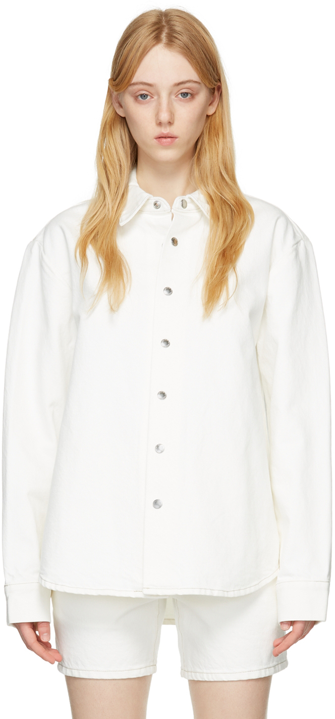 amme Inhibere lavendel Alexander Wang: White Cotton Shirt | SSENSE