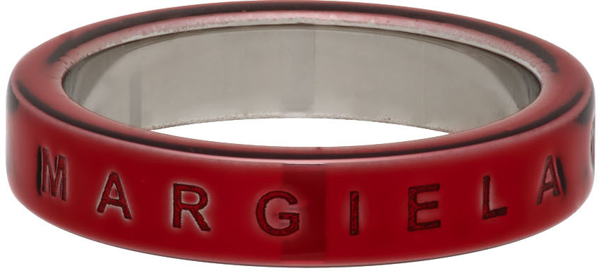 Red Logo 6 Band Ring