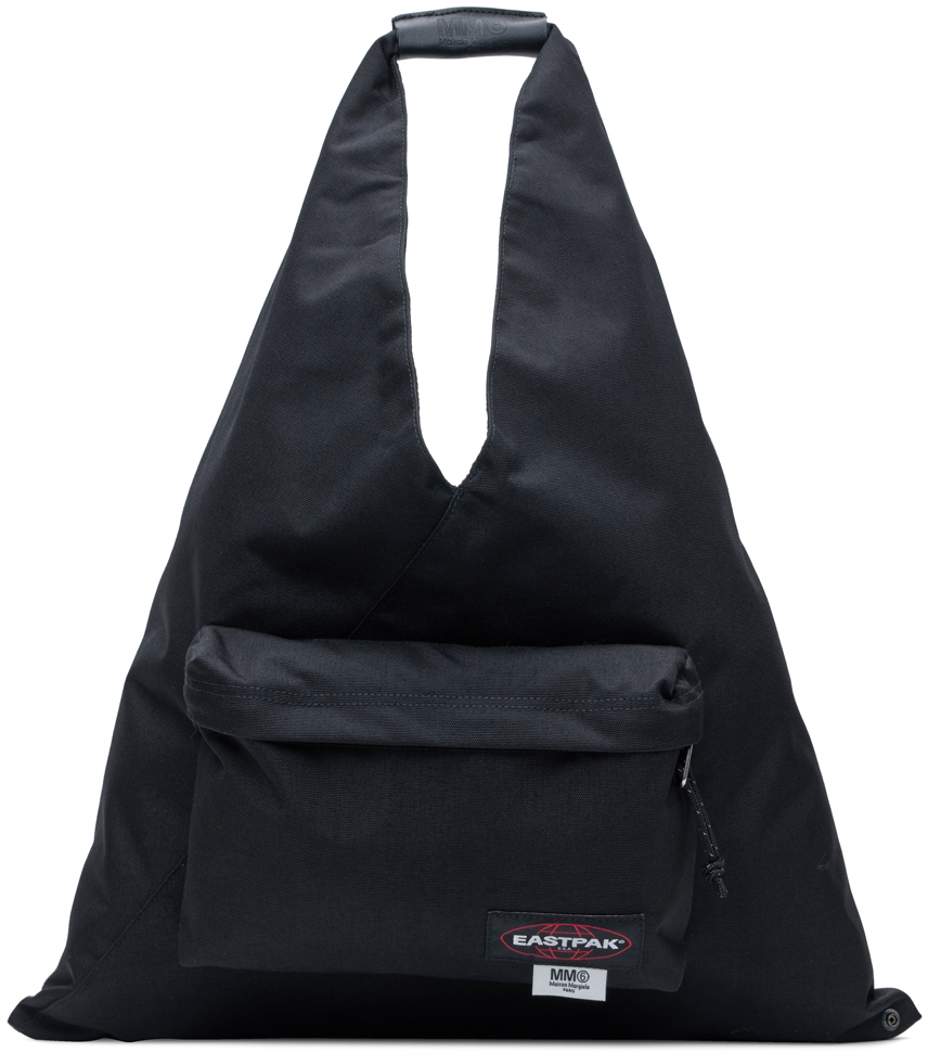 MM6 Maison Margiela: Black Eastpak Edition Japanese Tote Bag | SSENSE UK
