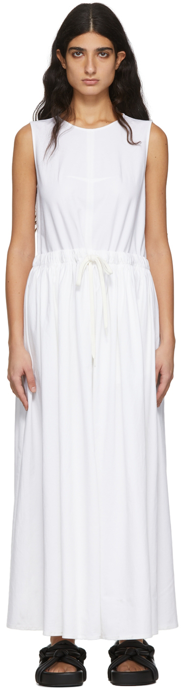 MM6 Maison Margiela Off-White Linen Dress