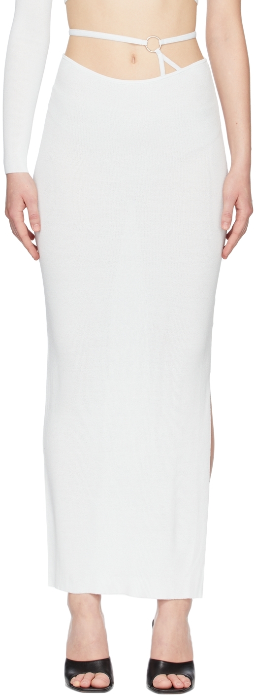 Womens Clothing Skirts Maxi skirts AYA MUSE Synthetic Amalfi Knit Skirt in White 