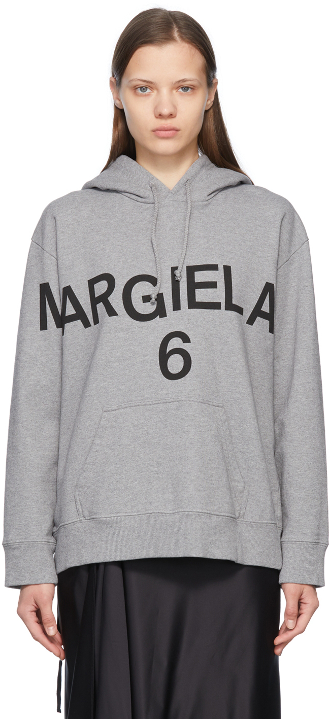 MM6 Maison Margiela Grey Cotton Hoodie