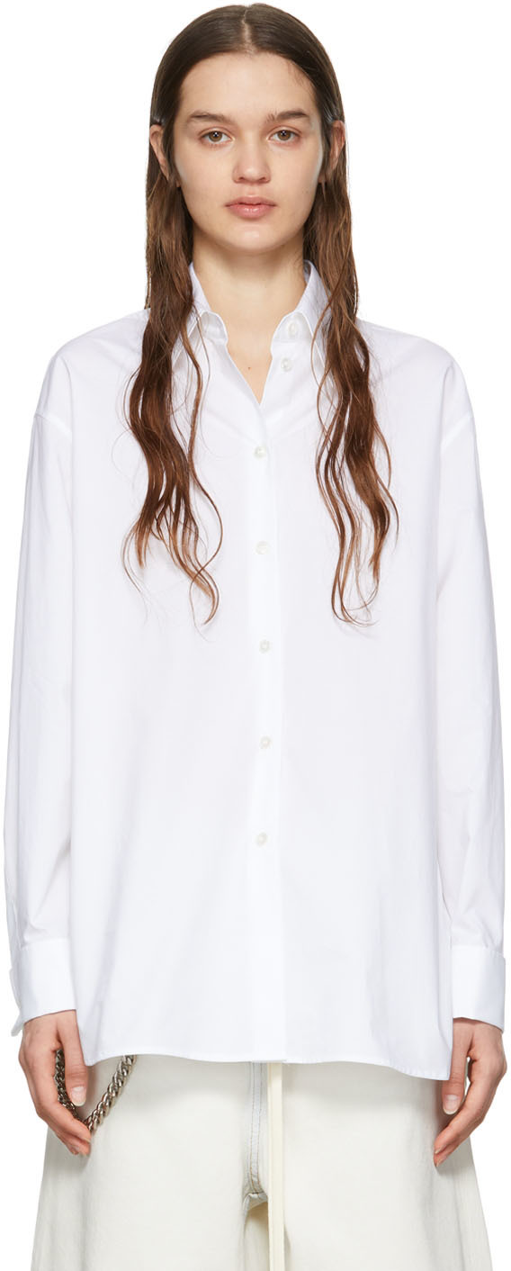 新品タグ付き】Maison Margiela MM6 Shirt White 人気デザイナー 10535