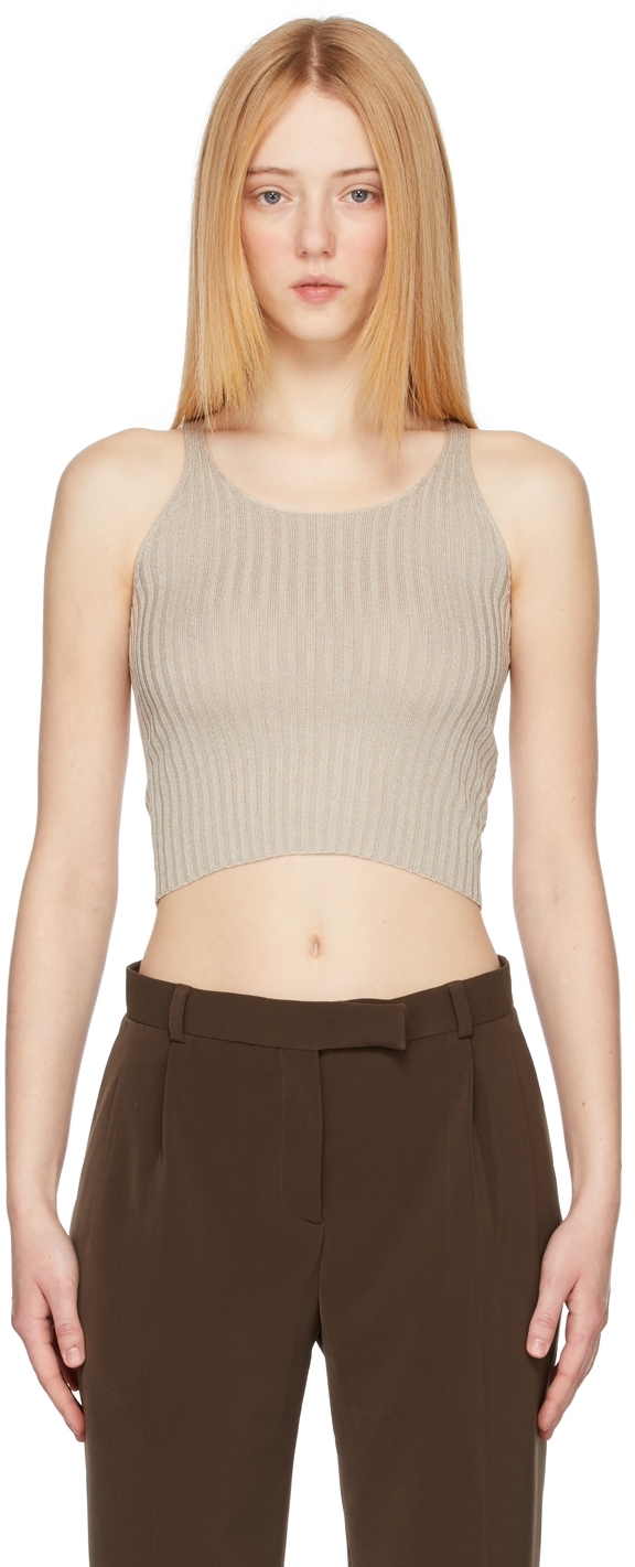 Beige Knit Padua Tank Top