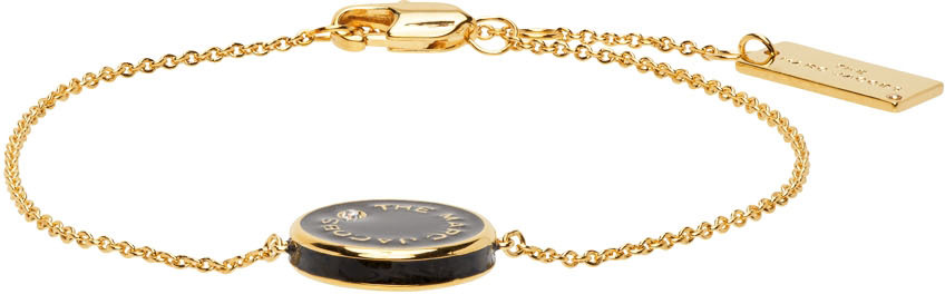 Marc Jacobs Beige & Black 'The Medallion' Bracelet
