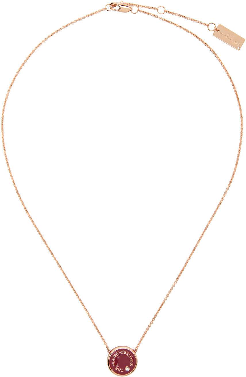 marc jacobs rose gold necklace