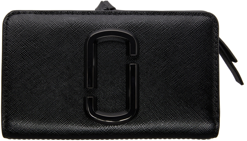 Marc Jacobs Women's Snapshot Compact Wallet, Black, One Size