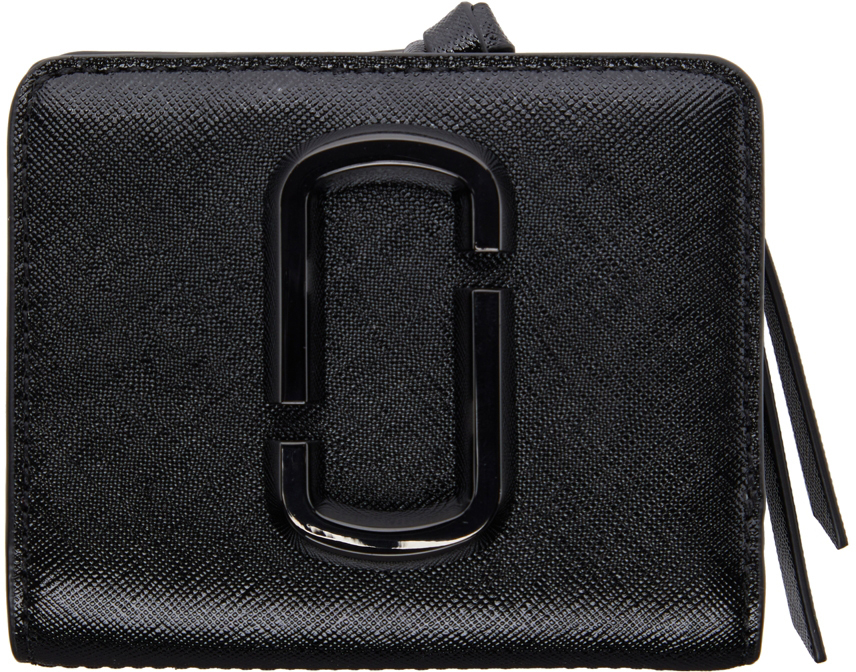 Marc Jacobs Black Mini 'The Snapshot' DTM Compact Wallet